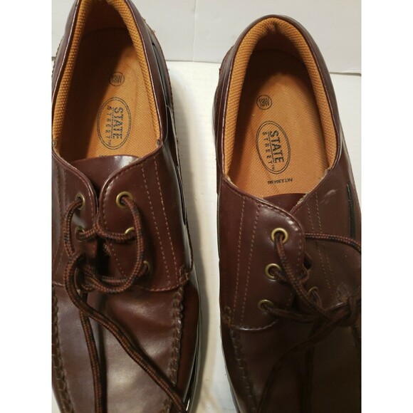 Street State Men\'s Dark Brown Dress Shoes Lace-Up Oxfords Size 13w main image 7